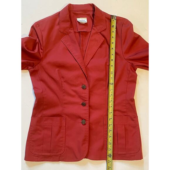 Vintage Salmon Blazer by Country Suburbans Union Made in USA ILGWU Sz 12 office - Picture 7 of 11
